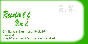 rudolf uri business card